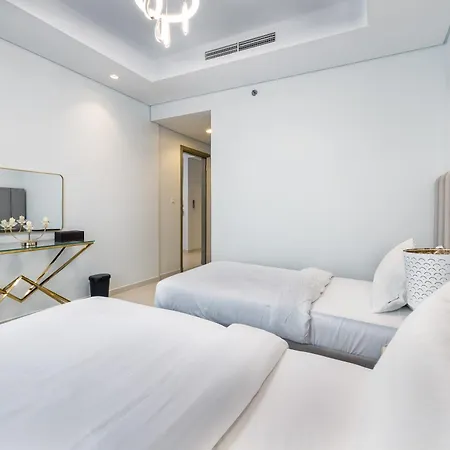Ferienwohnung Aliving Luxe 2Br With Burj Khalifa View Infinity Pool Midtown-4704 Dubai Exterior foto